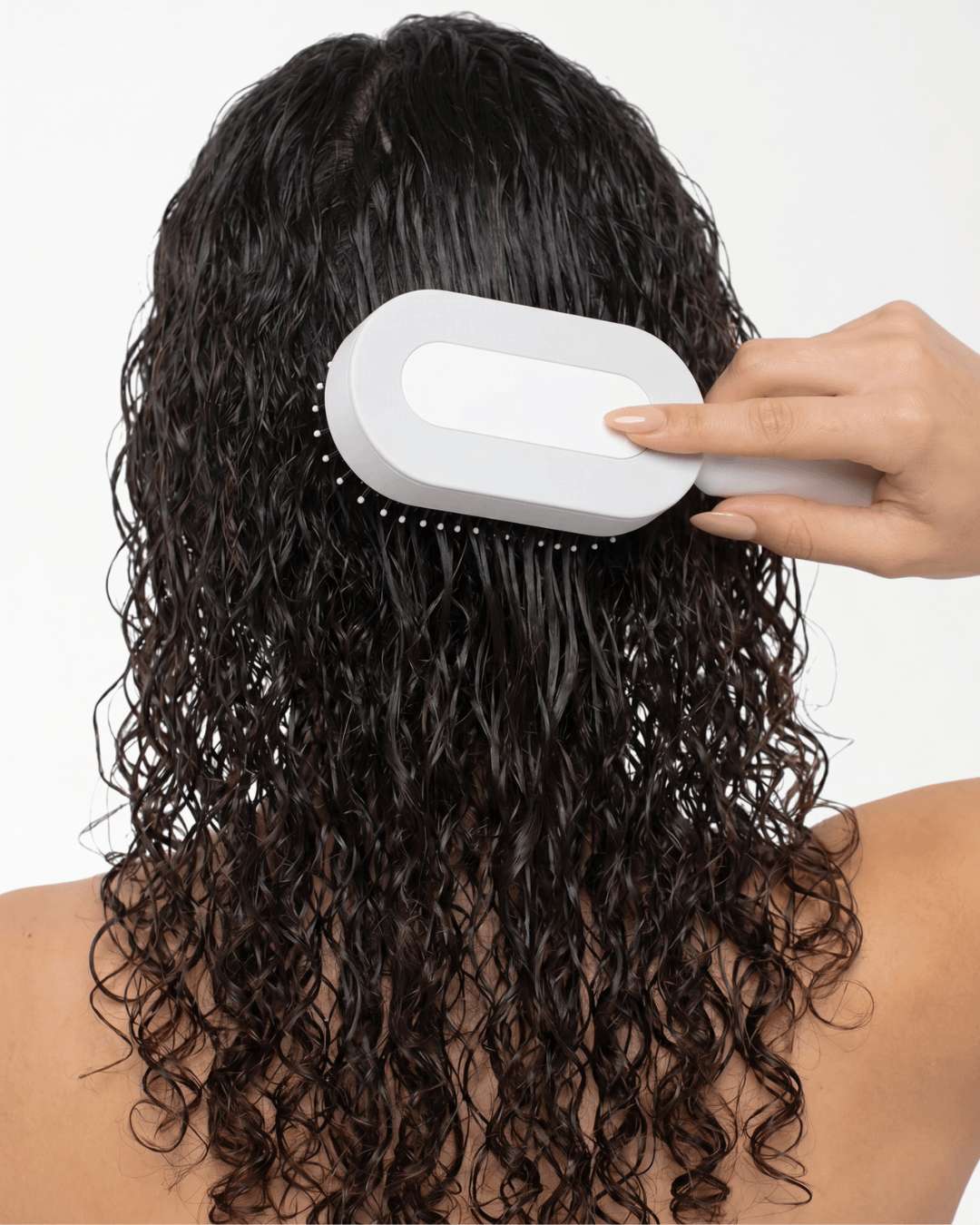 Dos de la brosse Birushi avec bouton de nettoyage
